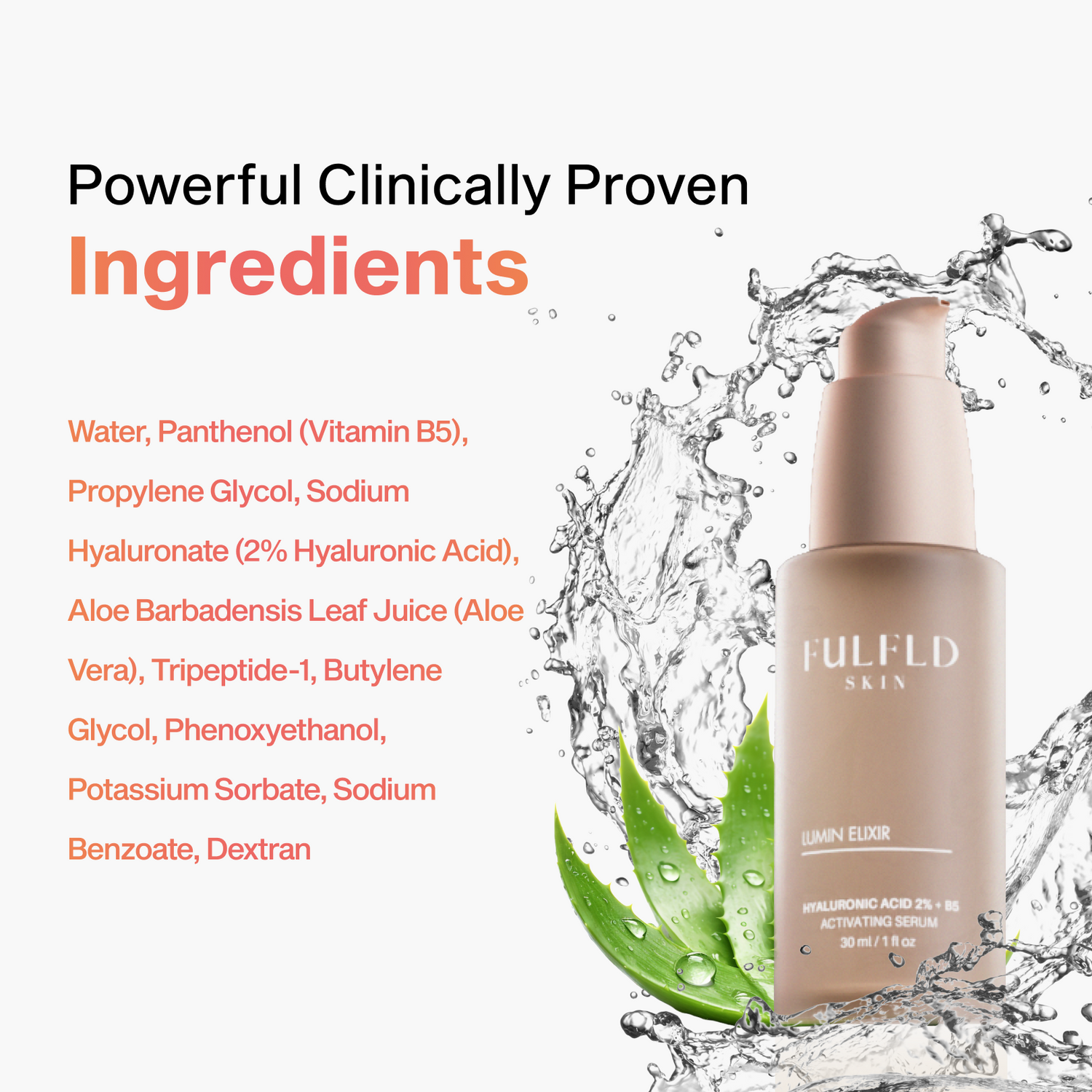 Lumin Elixir Hyaluronic Acid  2%  + B5 Activating Serum